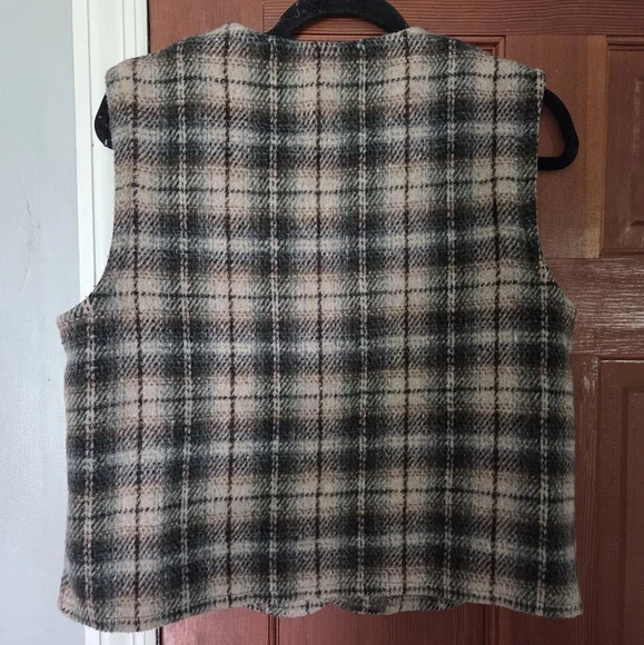 🇺🇦 Vintage Women's Plaid Vest - Picture 3 of 4